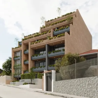 Fachada del edificio Suites Spot
